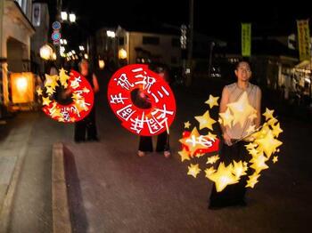 大東摺沢　水晶あんどん祭り　30周年


