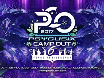 マレーシア psycusix camp out 2017 出演・技術指導

