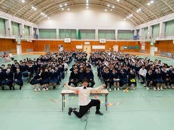 小林高校森永顕彰会　パフォーマンス・講演会