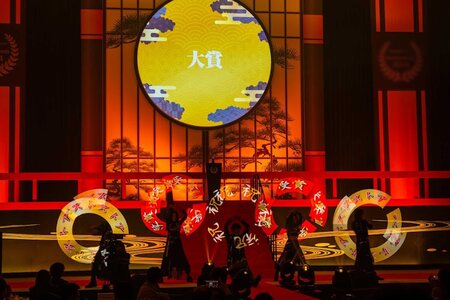 企業表彰式イベントでのビジュアルポイ（グラフィックポイ）演出例