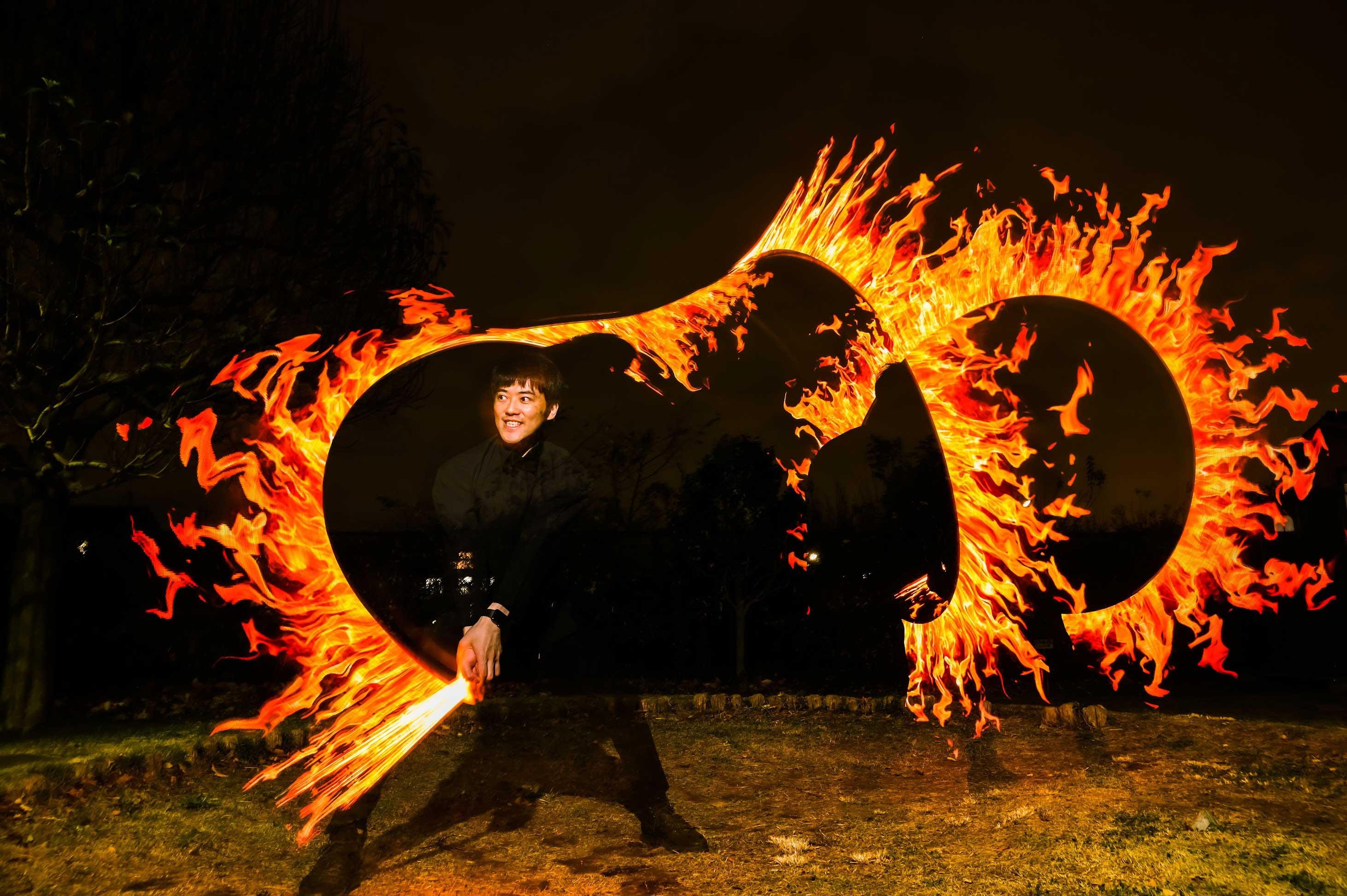Yuta fire sword