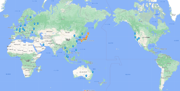世界のポイコミュニティーイベント。Yutaの参加したイベントをグーグルマップでご紹介